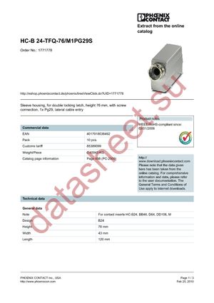 1771778 datasheet  